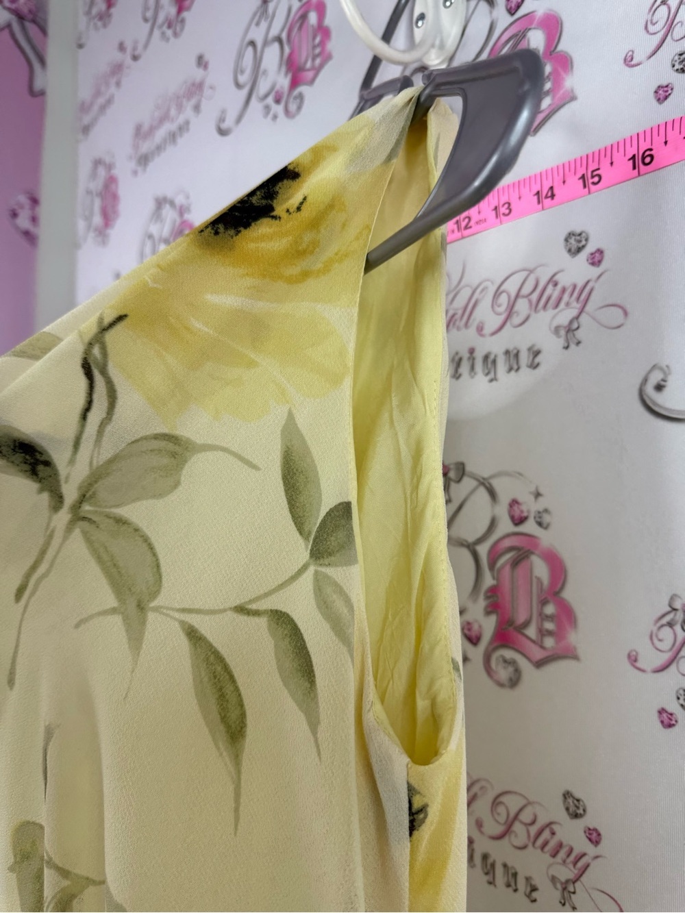 JOLIBEL dress long flowy Y2k flowers Yellow Floral Maxi Dress - Picture 5 of 9